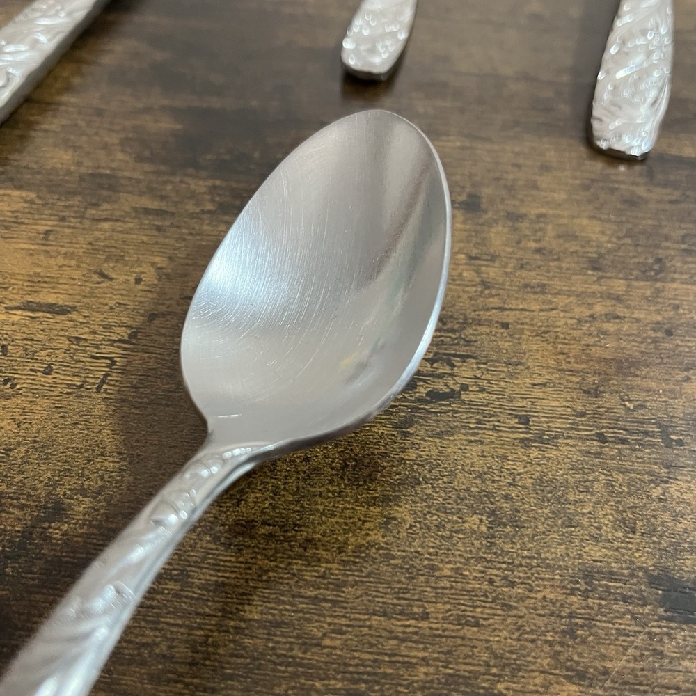 Vtg Reed And Barton Oakleaf Acorn 5 Piece Place Setting Stainless Steel Flatware - Picture 9 of 9